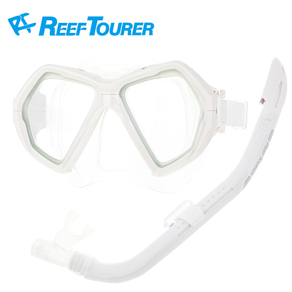 리프투어러(Reef Tourer) 리프투어러 성인용 마스크+스노클 세트 RC-0106 W